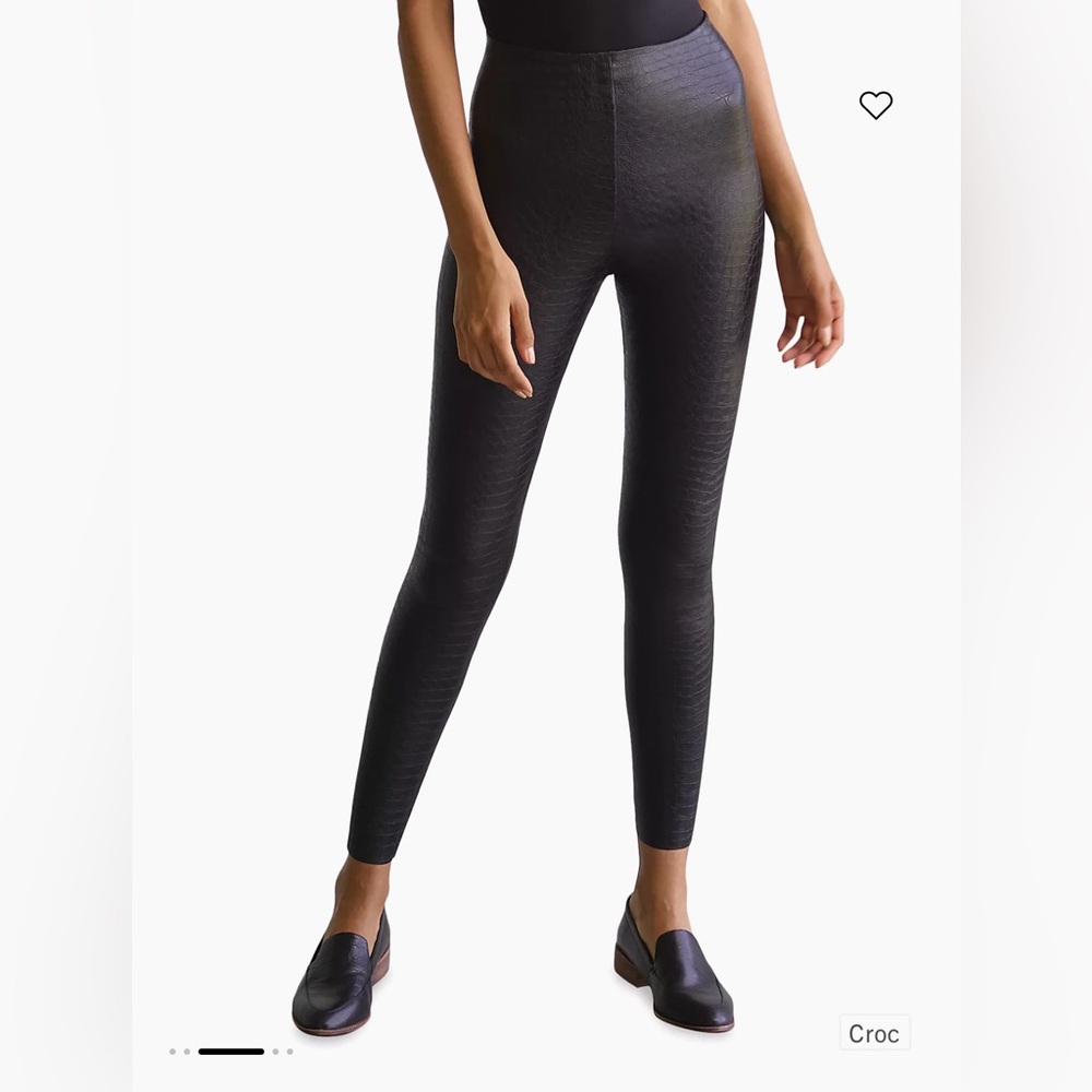 Commando faux leather Croc leggings in black